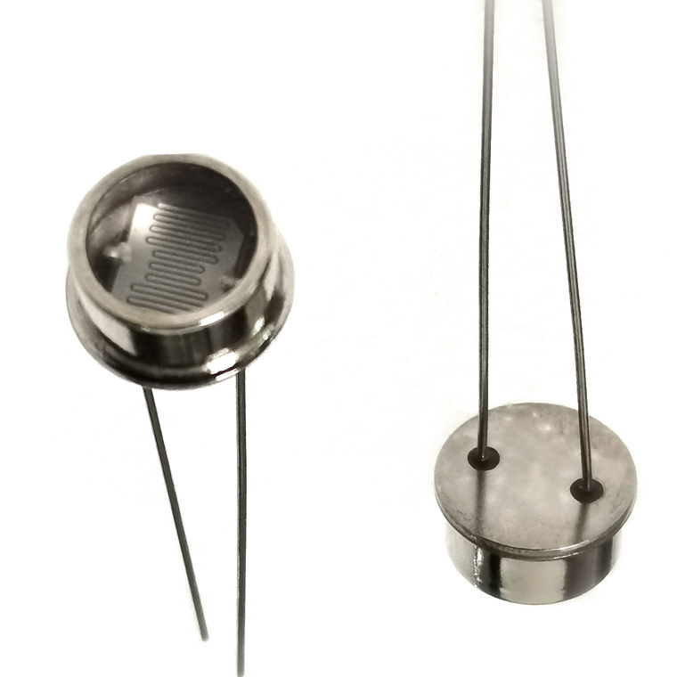 Photoresistor 100-200kohm @10Lux LXD/GH8548B Light Dependent Resistor (LDR) Ø8mm CdS Photocell Serie
